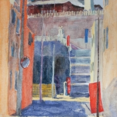 Road to the temple. 39x27cm. Oil on canvas. 2011
