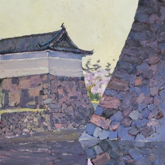 Behind the High Walls. Tokyo. oil on canvas. 39x27cm 2011