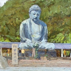 To-Buddha-Daibutsu. 1865x62cm, Oil on canvas. 2011